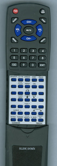 PANASONIC SCAK340 BLACK Replacement Remote