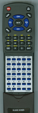 PANASONIC--INSER TCP65VT50 MAIN Replacement Remote