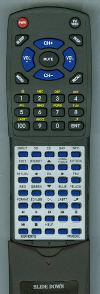 PANASONIC RTN2QAYB000703 Replacement Remote