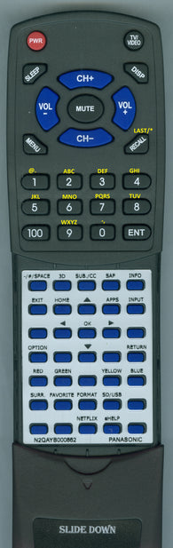 PANASONIC--INSER TCP65VT60 Replacement Remote