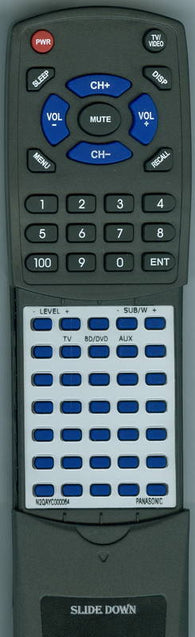 PANASONIC RTN2QAYC000064 Replacement Remote