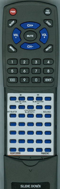 PANASONIC RTN2QAYC000083 Replacement Remote