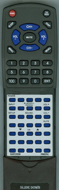 PANASONIC RTN2QAYC000098 Replacement Remote