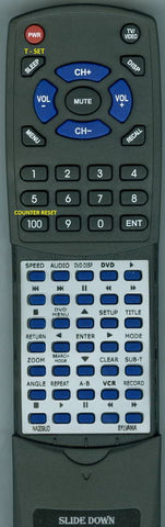 SYLVANIAINSERT DVC880D Replacement Remote
