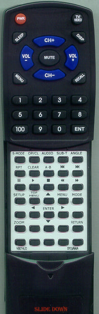 SYLVANIA RTNB074UD Replacement Remote
