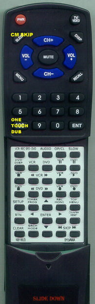 SYLVANIA RTNB118UD Replacement Remote
