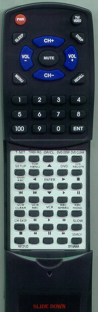 SYLVANIA RTNB121UD Replacement Remote