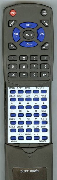 MAGNAVOX WV806 Replacement Remote