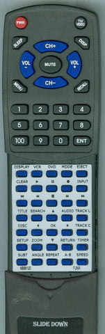 FUNAI RTNB681UD Replacement Remote