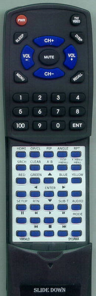 SYLVANIA RTNB804UD Replacement Remote