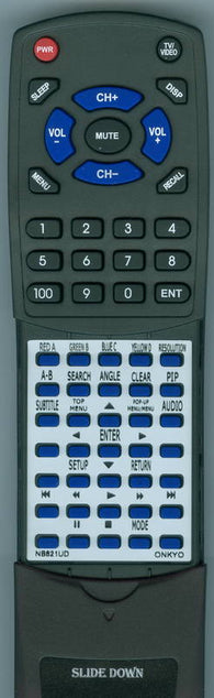 ONKYO BDSP807 Replacement Remote