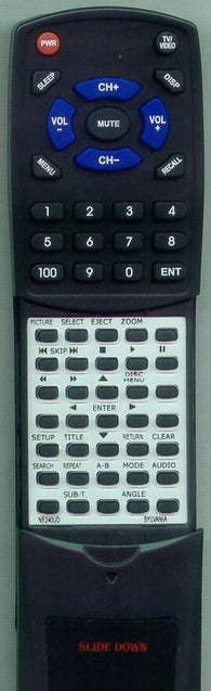 SYLVANIA 6620LDT Replacement Remote