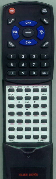 SYLVANIA 6637LCTA Replacement Remote