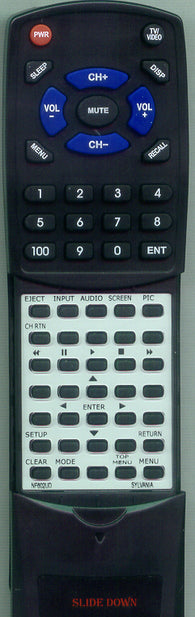 SYLVANIA RTNF602UD Replacement Remote