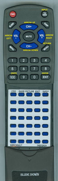 INSIGNIAINSERT NS-40D510MX17 Replacement Remote