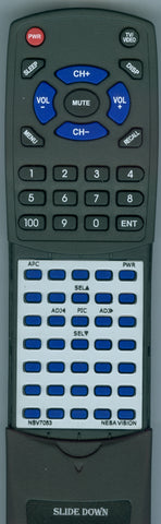 NESA VISION NSV7053 Replacement Remote