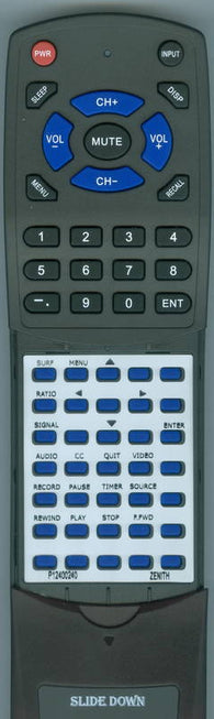 ZENITHBM MBR4286 Replacement Remote