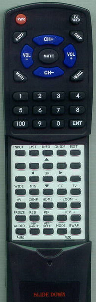 VIZIO RTP42ED Replacement Remote
