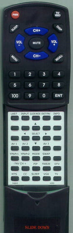 VIZIO RTP42HD Replacement Remote