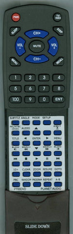 PA P300DVD Replacement Remote