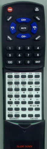 PA P800DVD CC Replacement Remote