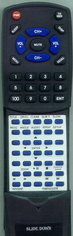 POWER ACOUSTIK DVD8 Replacement Remote
