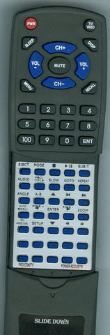 POWER ACOUSTIK PADVD340TV Replacement Remote