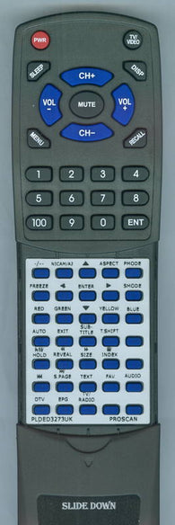 PROSCAN RTPLDED3273UK Replacement Remote