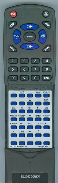 PROSCAN PLDED4831ACRK Replacement Remote