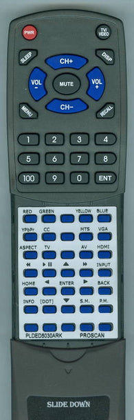 PROSCAN PLDED5030A-R-K Replacement Remote