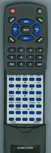 PROSCAN PLEDV4020A-B Replacement Remote