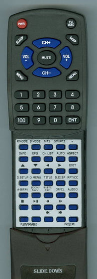 PROSCAN RTPLEDV1945ABEO Replacement Remote