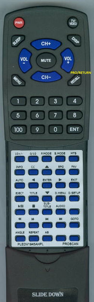 PROSCANINSERT PLEDV1945A-H-PL Replacement Remote