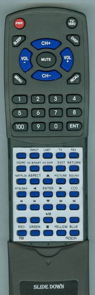 PROSCAN PLDED6079SM Replacement Remote