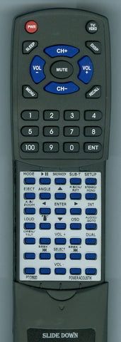 POWER-ACOUSTIK- RTPTID8920 Replacement Remote