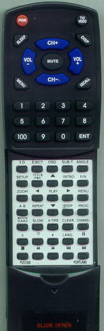 PORTLAND PVD1000 Replacement Remote
