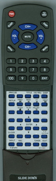 GO-VIDEO- RTR106740RM Replacement Remote