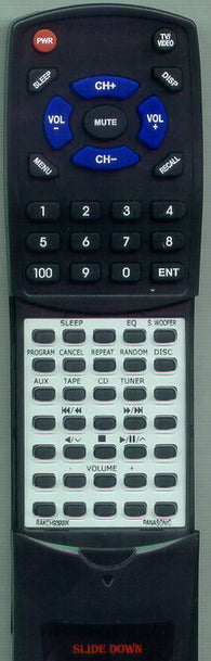 PANASONIC RTRAKCH939WK Replacement Remote