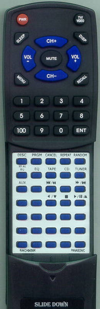 PANASONIC RTRAKCH943WK Replacement Remote