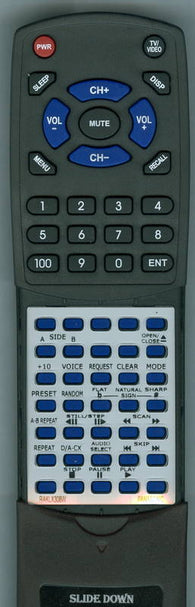 PANASONIC RTRAKLX308W Replacement Remote