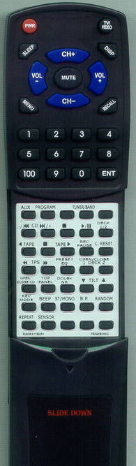 PANASONIC RTRAKRX118WH Replacement Remote