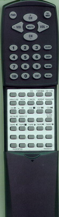 PANASONIC RTRAKSC307WM Replacement Remote
