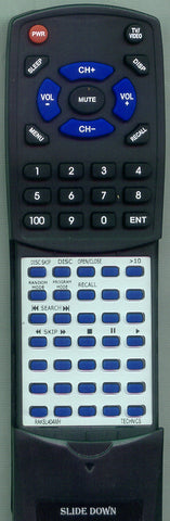 TECHNICS RAK-SL404WH Replacement Remote