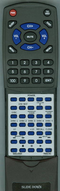 PANASONIC RTRAKSL405WH Replacement Remote