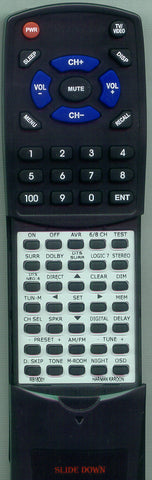 HARMAN KARDON AVR635 MAIN Replacement Remote