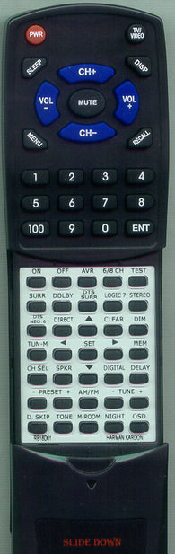 HARMAN KARDON RTRB18D01 Replacement Remote