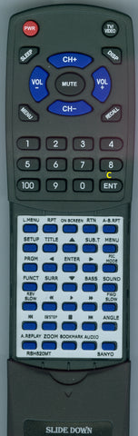 SANYO--INSERT DVM1000M Replacement Remote
