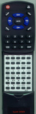 MINTEK DTV263D Replacement Remote