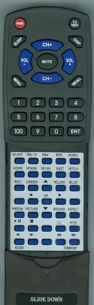 ISYMPHONY RTRC3009I Replacement Remote