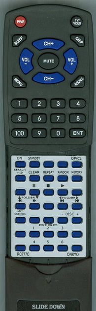 ONKYO RC-777C Replacement Remote